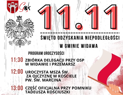 Święto odzyskania Niepodległości w gminie Widawa